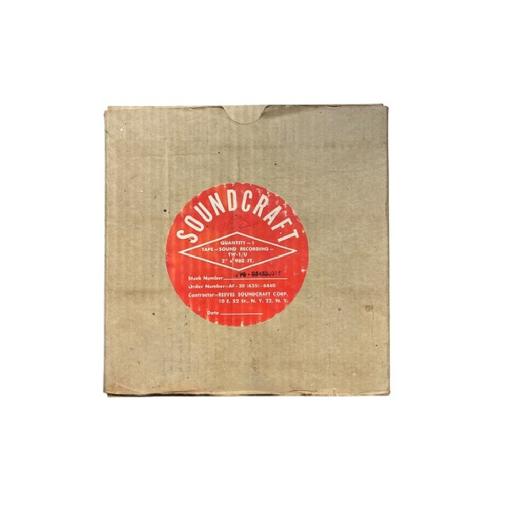 Soundcraft Reel Sound Recording Tape 2 Inch x 980‎ Feet Industrial Vintage